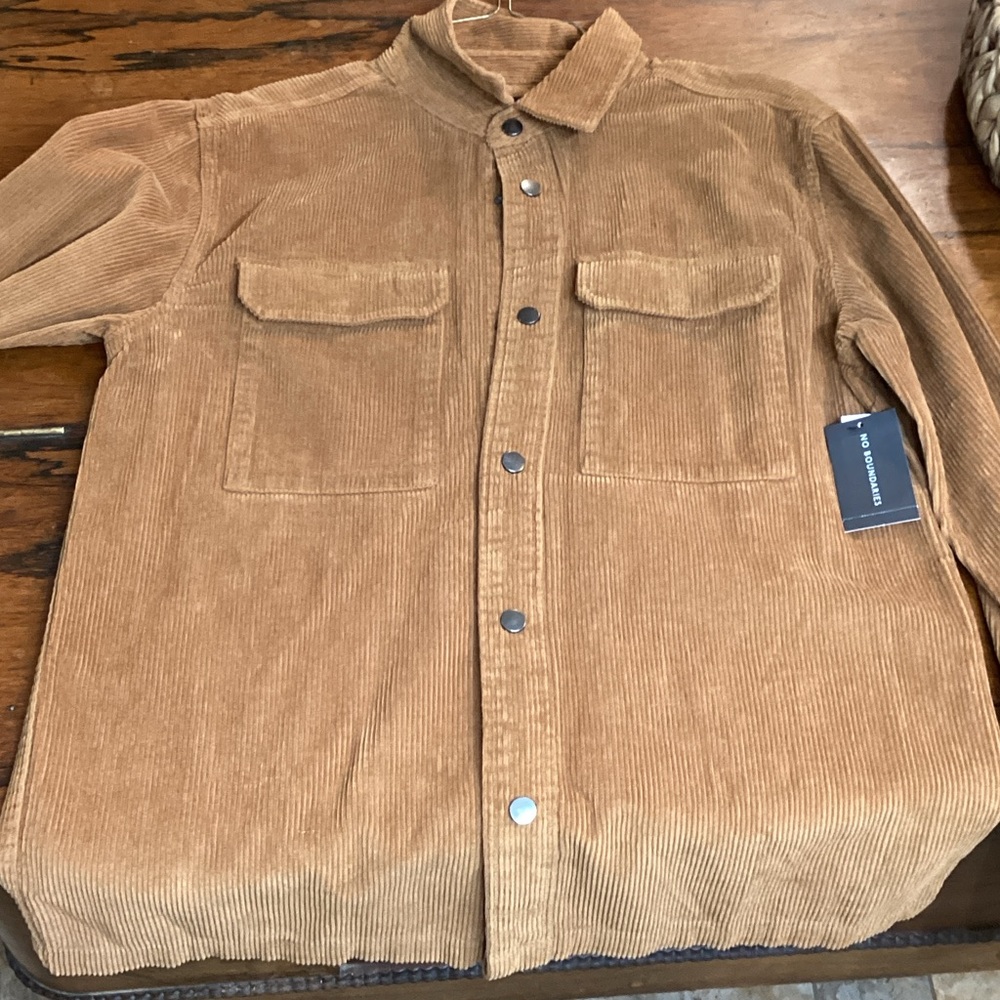 Men's Brown Corduroy Shirt
